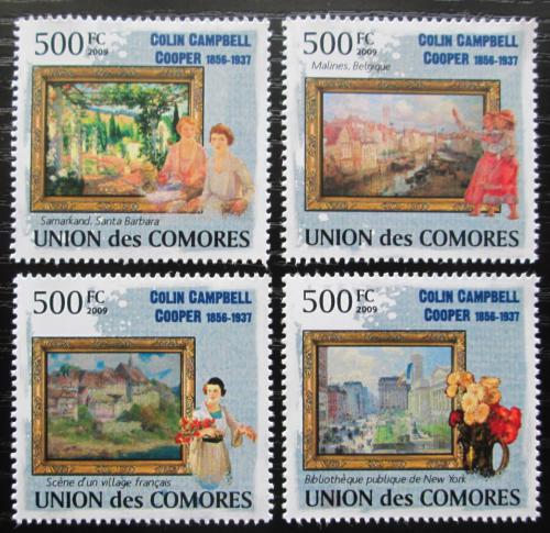 Poštové známky Komory 2009 Umenie, Colin Campbell Cooper Mi# 2568-71 Kat 9.50€