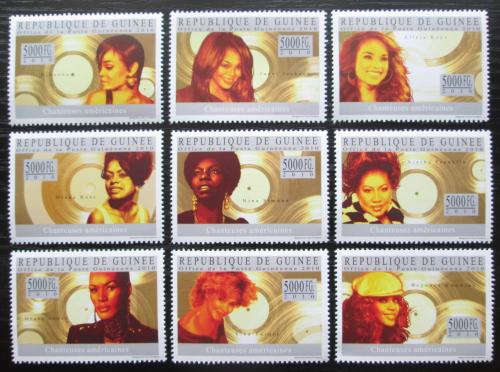 Poštové známky Guinea 2010 Americké zpìvaèky Mi# 7329-37 Kat 18€