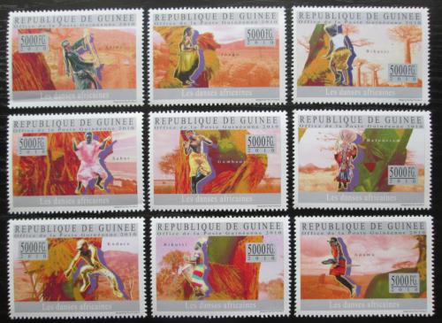 Poštové známky Guinea 2010 Africký tanec Mi# 7299-7307 Kat 18€