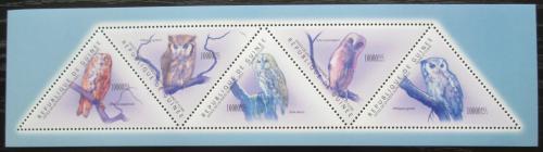Poštové známky Guinea 2011 Sovy Mi# 8641-45 Kat 20€
