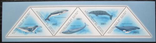 Poštové známky Guinea 2011 Ve¾ryby Mi# Mi# 8691-95 Kat 20€