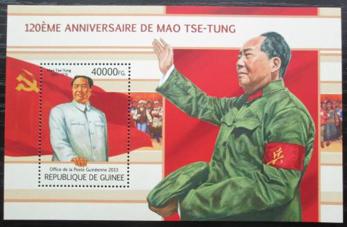 Poštová známka Guinea 2013 Prezident Mao Ce-tung Mi# Block 2212 Kat 16€