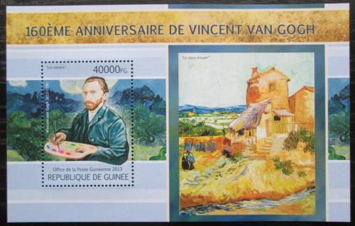 Poštová známka Guinea 2013 Umenie, Vincent van Gogh Mi# Block 2210 Kat 16€