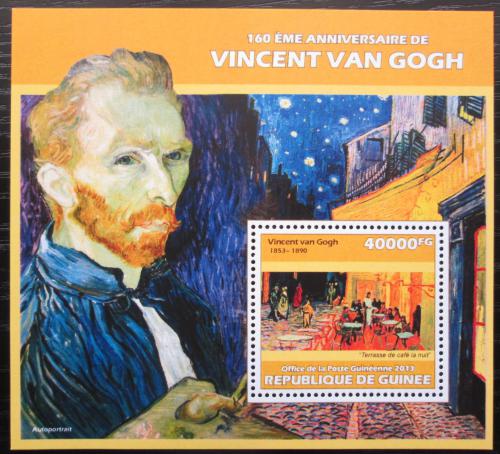 Poštová známka Guinea 2013 Umenie, Vincent van Gogh Mi# Block 2310 Kat 16€