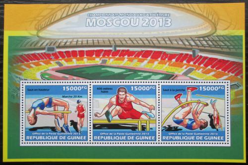 Poštové známky Guinea 2013 MS v atletice Mi# 10201-03 Kat 18€
