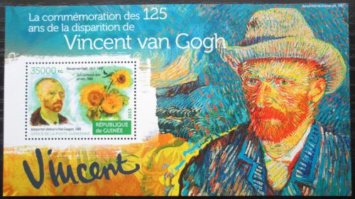 Poštová známka Guinea 2015 Umenie, Vincent van Gogh Mi# Block 2537 Kat 14€