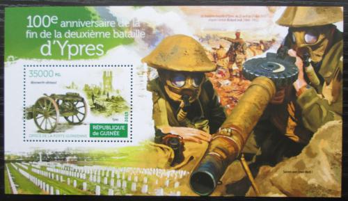 Poštová známka Guinea 2015 První bitva u Yper Mi# Block 2539 Kat 14€