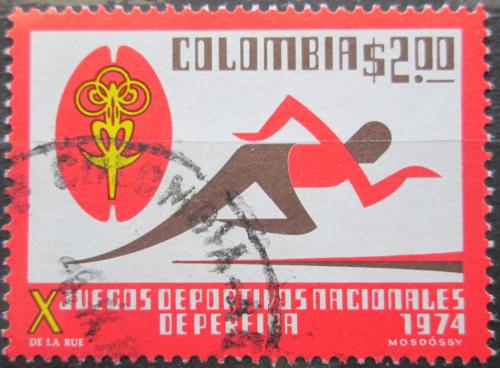 Poštová známka Kolumbia 1974 Športovní hry Mi# 1266