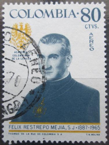 Poštová známka Kolumbia 1967 Felix Restrepo Mejia, S. J., historik Mi# 1093