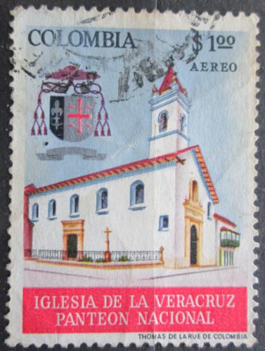 Poštová známka Kolumbia 1964 Kostel La Veracruz v Bogotì Mi# 1051