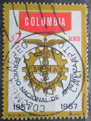Poštová známka Kolumbia 1967 Znak školy Mi# 1110