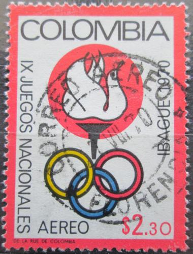 Poštová známka Kolumbia 1970 Šport Mi# 1166