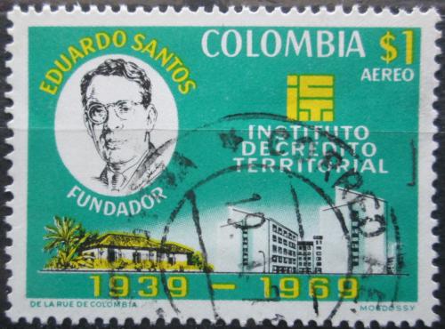 Poštová známka Kolumbia 1970 Eduardo Santos Mi# 1168