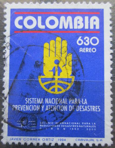 Poštová známka Kolumbia 1994 Pøírodní katastrofy Mi# 1936