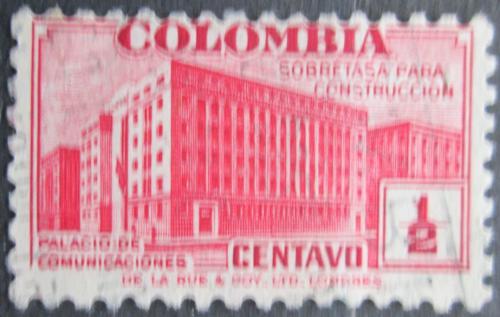 Poštová známka Kolumbia 1940 Budova ministerstva pošt, daòová Mi# 15 