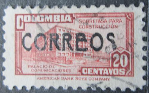 Poštová známka Kolumbia 1948 Budova pošty v Bogotì Mi# 522