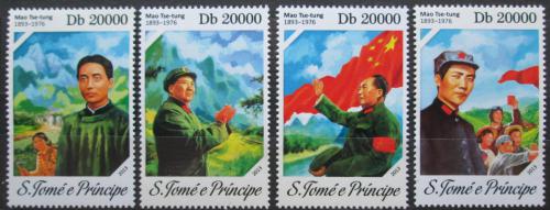 Poštové známky Svätý Tomáš 2013 Mao Ce-tung Mi# 5406-09 Kat 8€