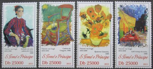 Poštové známky Svätý Tomáš 2013 Umenie, Vincent van Gogh Mi# 5316-19 Kat 10€