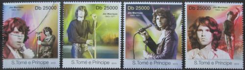Poštové známky Svätý Tomáš 2013 The Doors, Jim Morrison Mi# 4991-94 Kat 10€