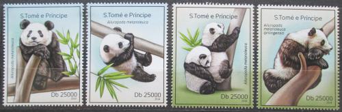 Poštové známky Svätý Tomáš 2014 Pandy Mi# 5604-07 Kat 10€