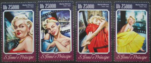 Poštové známky Svätý Tomáš 2014 Marilyn Monroe Mi# 5950-53 Kat 10€