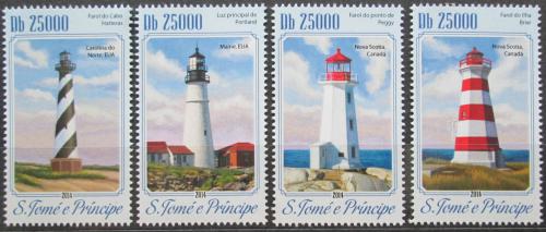 Poštové známky Svätý Tomáš 2014 Majáky Mi# 5915-18 Kat 10€