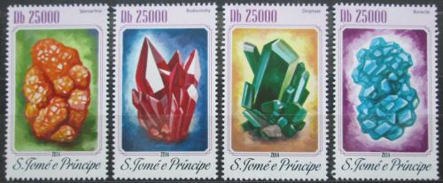 Poštové známky Svätý Tomáš 2014 Minerály Mi# 5780-83 Kat 10€