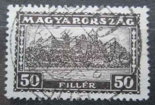 Poštová známka Maïarsko 1927 Krá¾ovský hrad v Budapešti Mi# 425