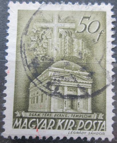 Potov znmka Maarsko 1939 Kostel v Budapeti Mi# 610 - zvi obrzok