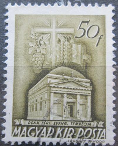 Potov znmka Maarsko 1939 Kostel v Budapeti Mi# 610 - zvi obrzok