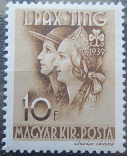 Poštová známka Maïarsko 1939 Setkání skautù Mi# 614