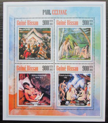 Poštové známky Guinea-Bissau 2013 Umenie, Paul Cézanne Mi# 6919-22 Kat 14€