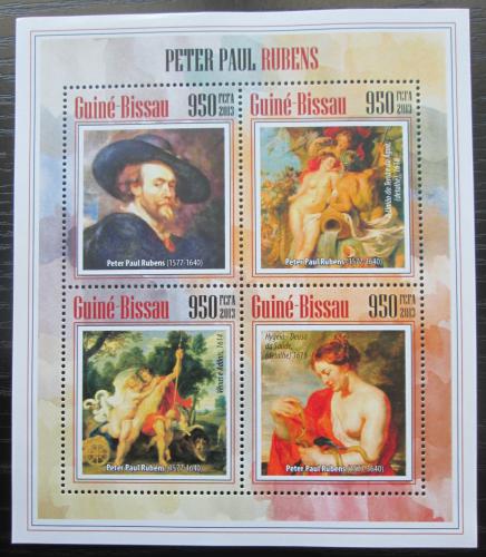 Poštové známky Guinea-Bissau 2013 Umenie, Peter Paul Rubens Mi# 6933-36 Kat 15€