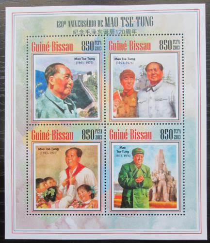 Poštové známky Guinea-Bissau 2013 Mao Ce-tung Mi# 7031-34 Kat 14€