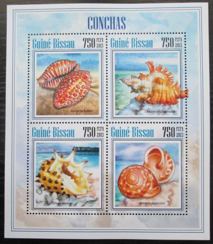 Poštové známky Guinea-Bissau 2013 Mušle Mi# 6996-99 Kat 12€