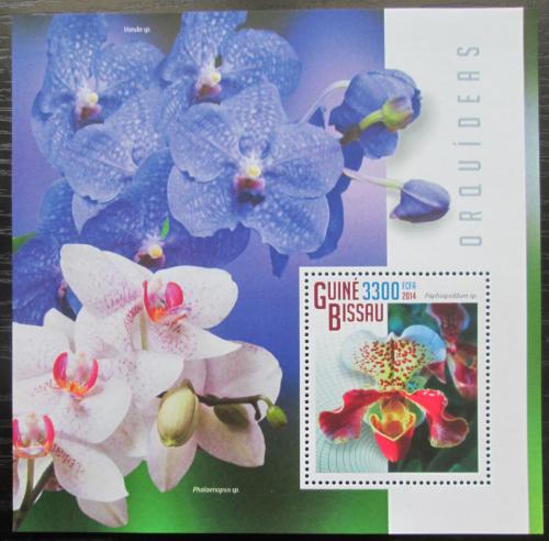 Poštová známka Guinea-Bissau 2014 Orchideje Mi# Block 1314 Kat 13€