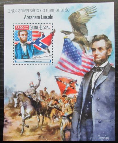 Poštová známka Guinea-Bissau 2015 Abraham Lincoln Mi# Block 1421 Kat 12.50€