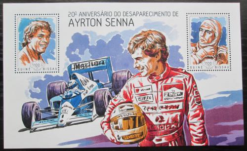 Poštovní známka Guinea-Bissau 2014 Ayrton Senna Mi# Block 1239 Kat 8.50€