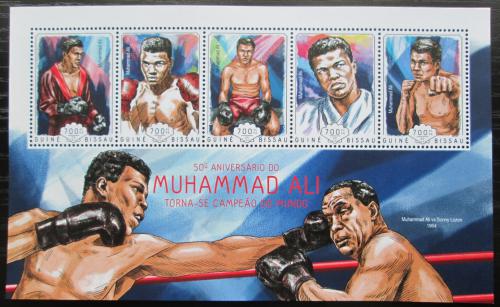 Poštové známky Guinea-Bissau 2014 Muhammad Ali , box Mi# 7165-69 Kat 14€