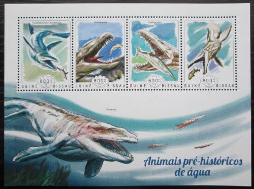 Poštové známky Guinea-Bissau 2014 Dinosaury Mi# 7395-98 Kat 13€