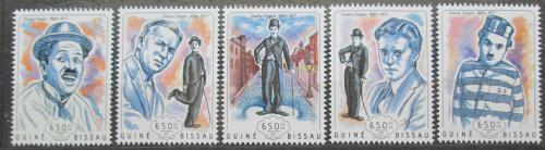 Poštové známky Guinea-Bissau 2014 Charlie Chaplin Mi# 7046-50 Kat 13€