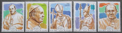 Poštové známky Guinea-Bissau 2014 Papež František Mi# 7158-62 Kat 14€