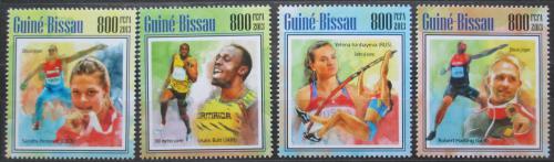 Poštové známky Guinea-Bissau 2013 MS v lehké atletice Mi# 6966-69 Kat 13€