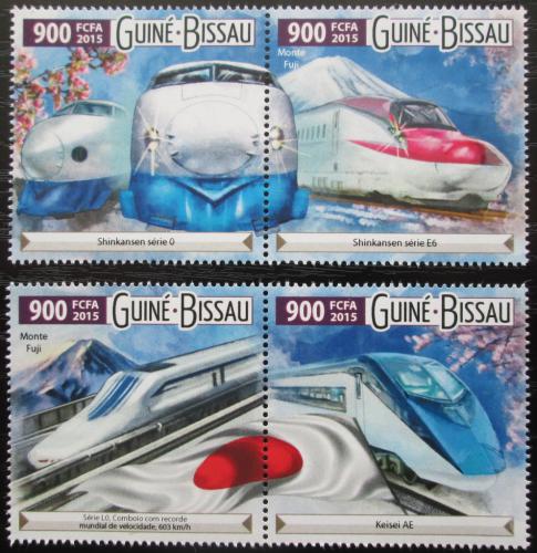 Potov znmky Guinea-Bissau 2015 Modern lokomotvy Mi# 8133-36 Kat 14