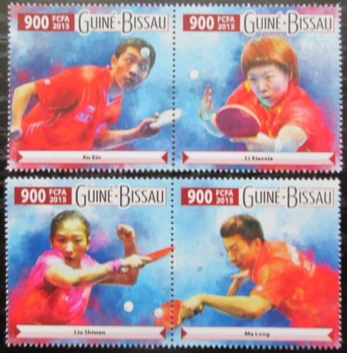 Poštové známky Guinea-Bissau 2015 Stolný tenis Mi# 8129-32 Kat 14€