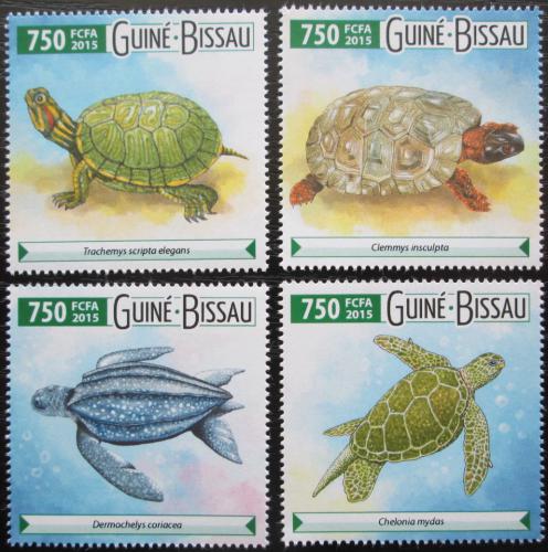 Poštové známky Guinea-Bissau 2015 Korytnaèky Mi# 8021-24 Kat 12€