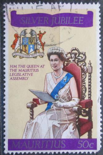 Poštová známka Mauricius 1977 Krá¾ovna Alžbeta II. Mi# 425