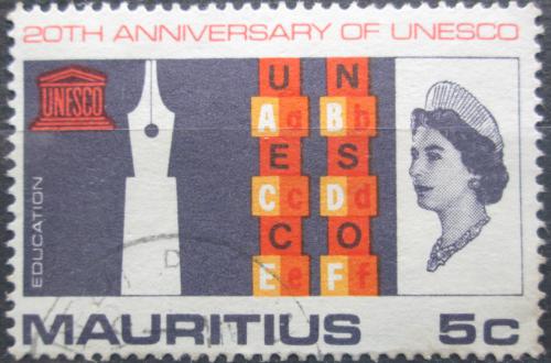 Poštová známka Mauricius 1966 UNESCO, 20. výroèie Mi# 291
