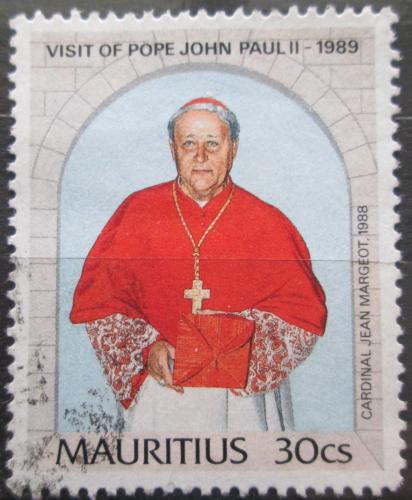 Poštová známka Mauricius 1989 Kardinál Jean Margeot Mi# 687