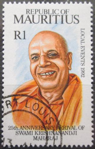 Poštová známka Mauricius 1992 Swami Krishnanandji Maharaj Mi# 747